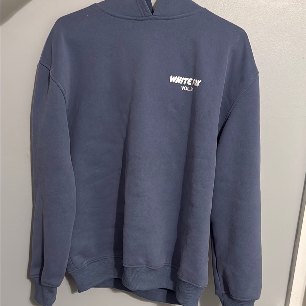 White Fox Blue Hoodie